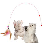 O gato interativo colorido brinca o gato de Bell da pena do fio que agrada a vara com o logotipo personalizado fornecedor