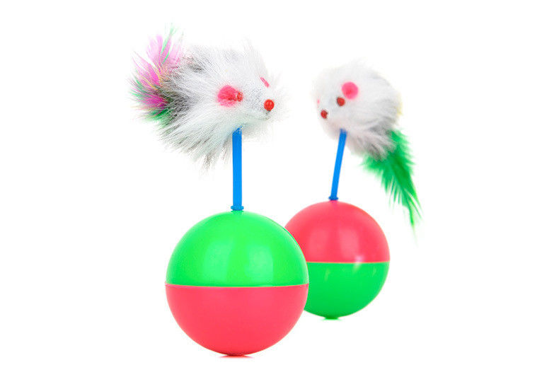 Bola interativa do gato da forma da secadora de roupa, peso engraçado 50g da bola movente do brinquedo do gato fornecedor