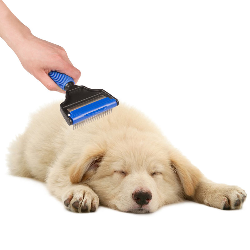 Tamanho pente do cabelo de cão de 20 * de 10.2cm, logotipo personalizado profissional da escova da pele do gato fornecedor