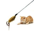 O brinquedo bonito do gato da provocação da vaquinha, gato interativo brinca a vara da pena para o gatinho fornecedor