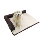 Esponja das camas antiderrapantes do cão da extra grande/material high-density luxuoso do veludo de algodão fornecedor