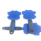 Forma especial azul TPR/PP do peso 167g da escova de cabelo do animal de estimação da cor materiais fornecedor