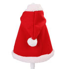 O gato luxuoso do estilo do Natal veste o peso vermelho 0.15kg do casaco para o presente/lembrança fornecedor