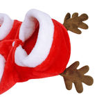O animal de estimação do Natal veste o material do fiapo do revestimento encapuçado do cão com testes padrões geométricos fornecedor